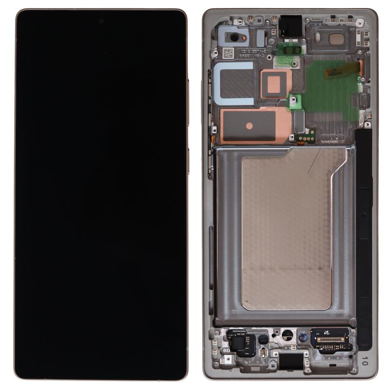 Οθόνη με Touch Screen & Μπροστινή Πρόσοψη Samsung S938B Galaxy S25 Ultra 5G Titanium Ασημί (Original)