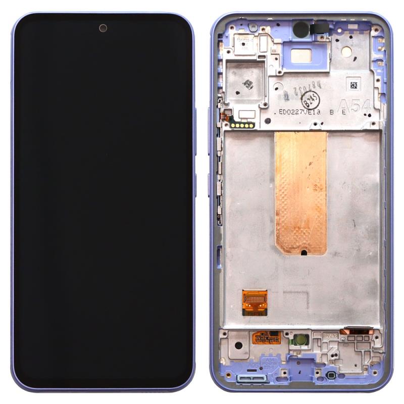 Οθόνη με Touch Screen & Μπροστινή Πρόσοψη Samsung A546B Galaxy A54 5G Μωβ (Original)