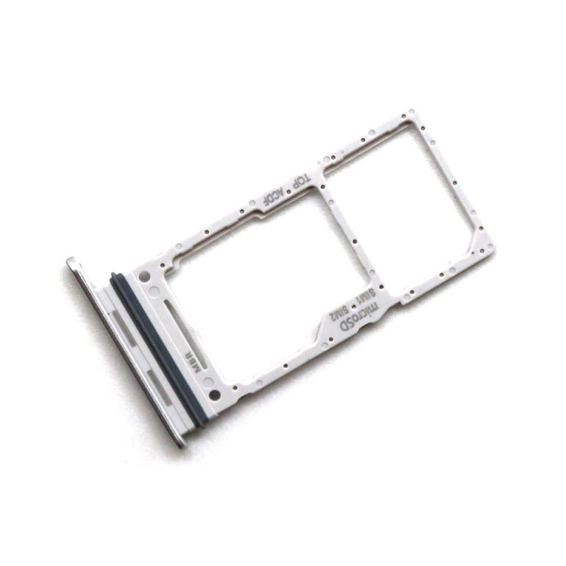 Βάση Κάρτας Sim & SD Samsung A346B Galaxy A34 5G Ασημί (Original)