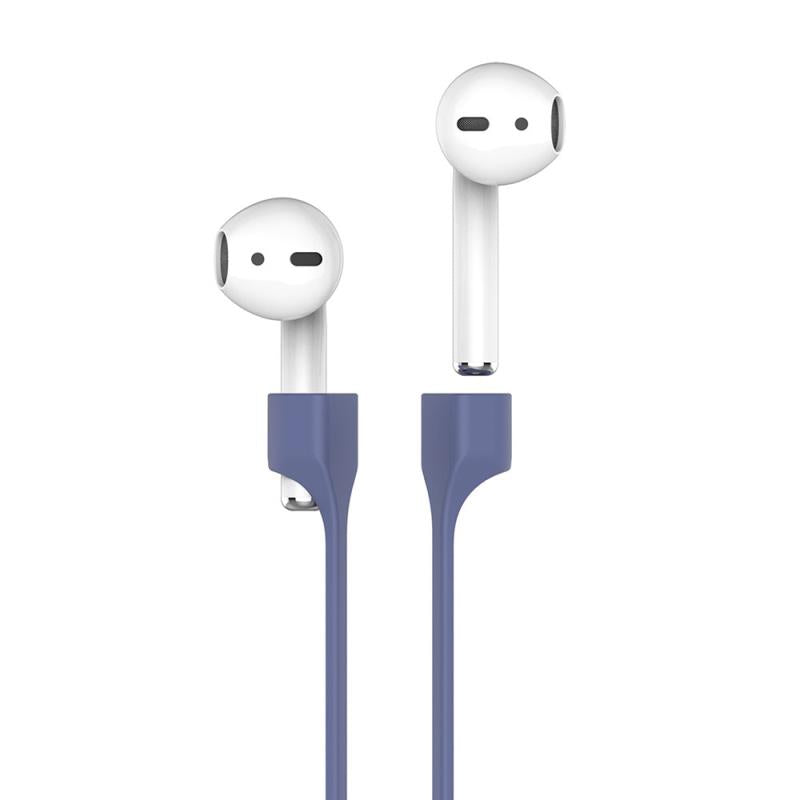 Strap Λαιμού Σιλικόνης AhaStyle PT74 Apple AirPods Magnetic Σκούρο Μπλε