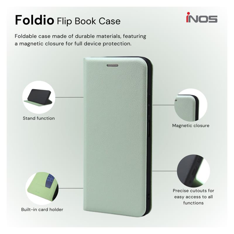 Θήκη Flip Book inos Samsung A366 Galaxy A36 5G Foldio Ροζ