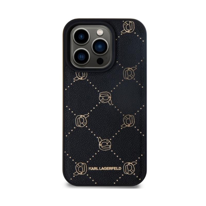 Θήκη PU Karl Lagerfeld Magsafe Apple iPhone 15 Pro Max Leather Karl Head Μαύρο