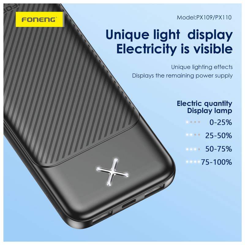 Φορτιστής Ανάγκης Foneng PX109 10W 10000mAh Λευκό