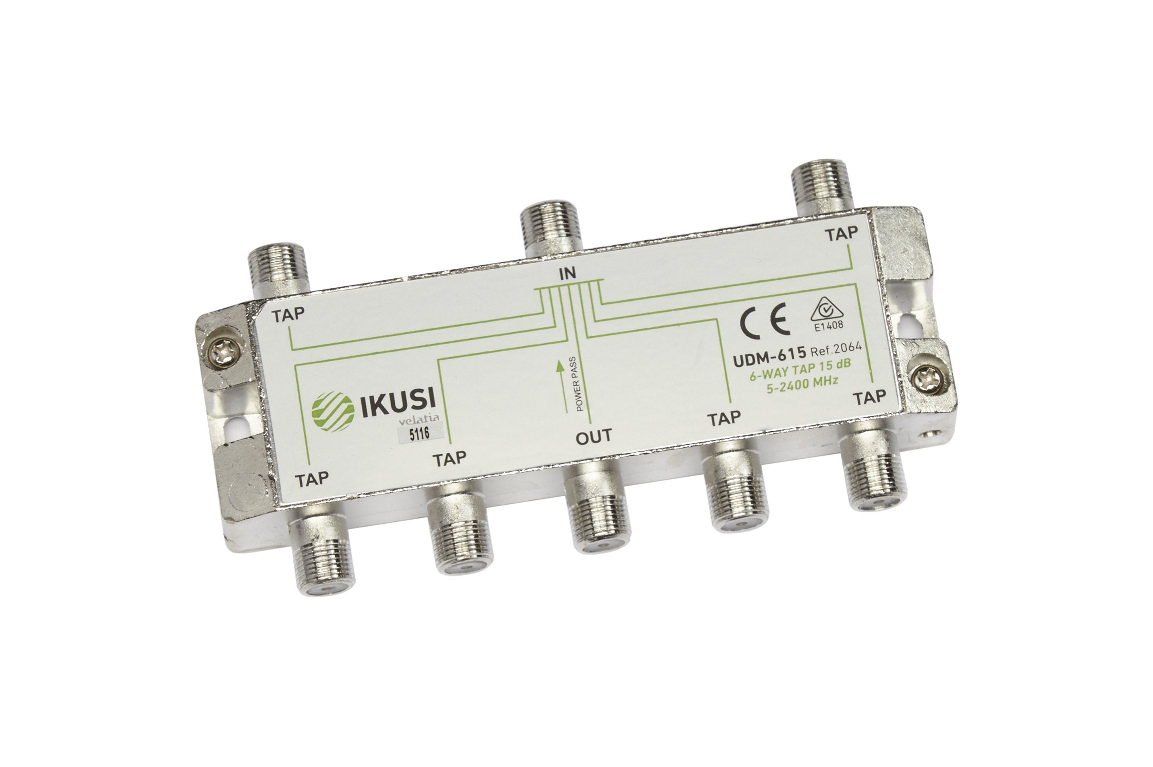 UDM-615 6WAY TAP 15dB 5-2400MHz