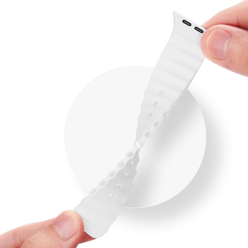 Λουράκι Σιλικόνης Dux Ducis OceanWave Bracelet Apple Watch (44/ 45/ 46/ 49mm) Λευκό
