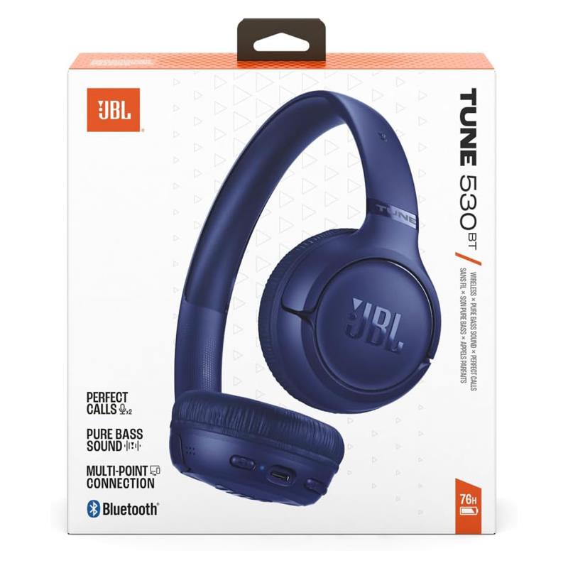 Ασύρματα Ακουστικά Κεφαλής JBL Tune 530BT Μπλε
