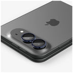 Προστατευτικό Κάλυμμα Κάμερας Spigen Optik.tR EZ-FIT για Τζαμάκι Κάμερας Apple iPhone Duo Μαύρο (2 τεμ.)