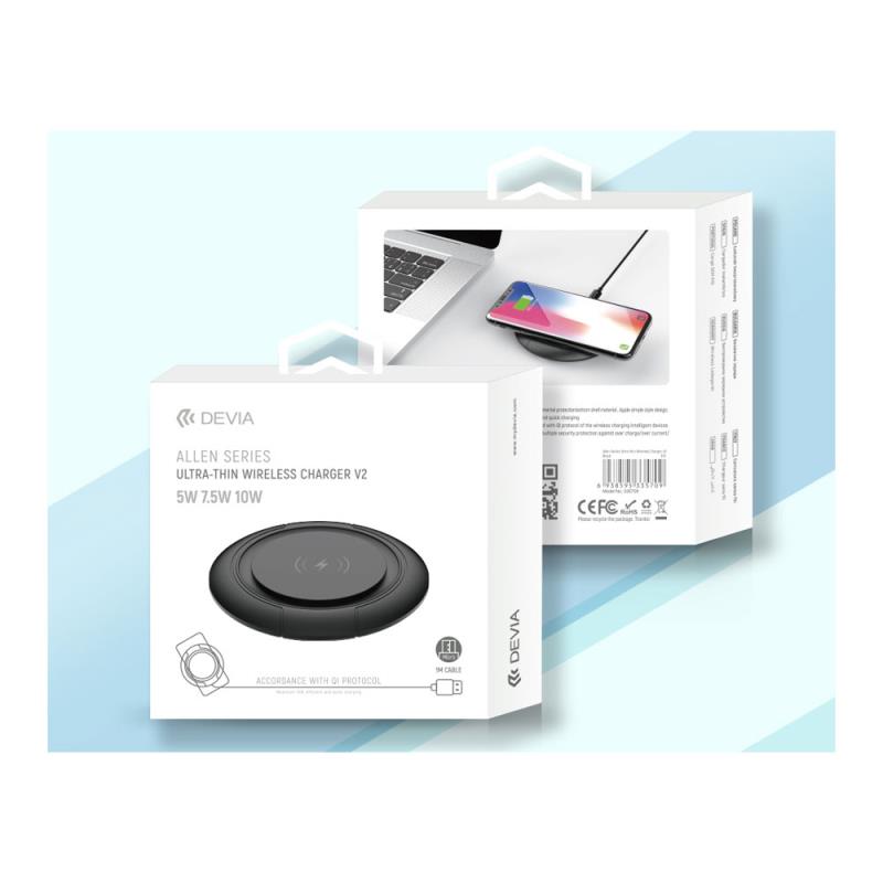 Ασύρματος Φορτιστής Devia EA242 V3 15W για Smartphones Allen Λευκό