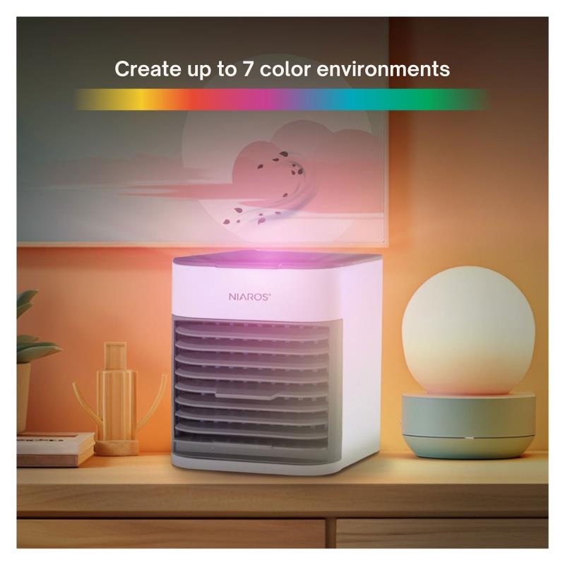 Επιτραπέζιος Ανεμιστήρας Niaros Beteni Air Cooler USB 5W Λευκό