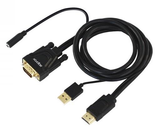 APPROX ΑΝΤΑΠΤΟΡΑΣ HDMI to VGA with AUDIO OUTPUT
