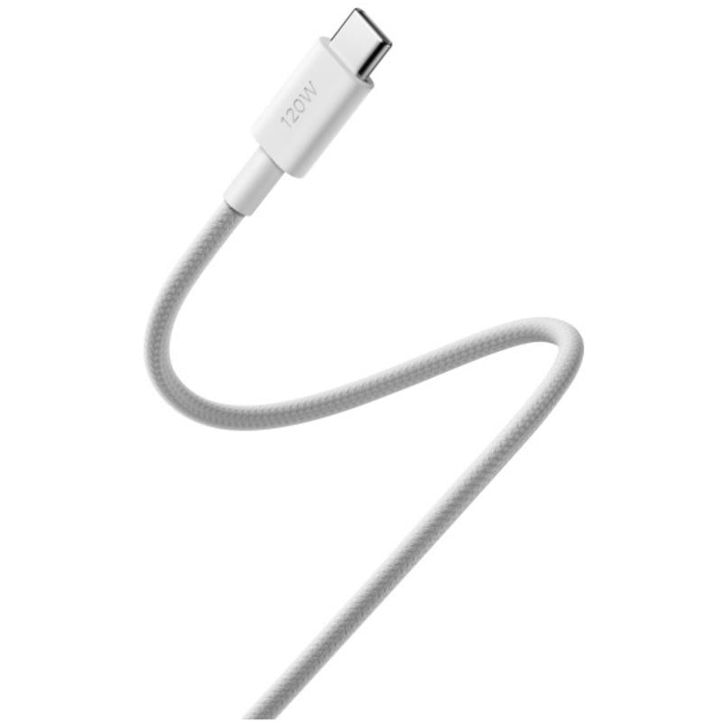 Καλώδιο Σύνδεσης USB 2.0 Xiaomi BHR087KGL Braided USB C σε USB C 120W 6A 1m Λευκό