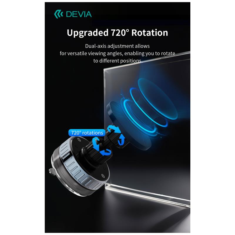 Universal Βάση Στήριξης Ταμπλό Αυτοκινήτου Devia ES087 Magnetic Adjustable Stand Ultra1 Μαύρο