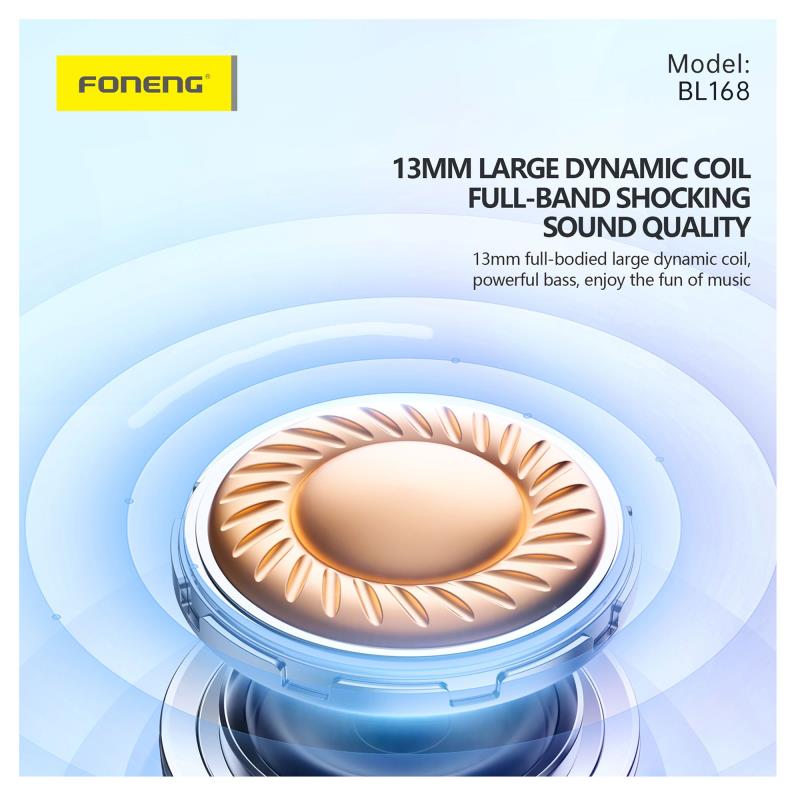 True Wireless Ακουστικά Bluetooth Foneng BL168 Μαύρο