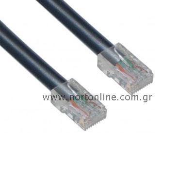 Καλώδιο Δικτύου UTP Cable CAT5e 1m Μαύρο (Ασυσκεύαστο)