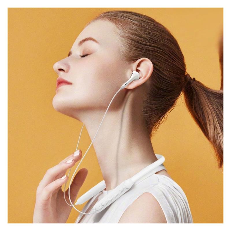 Dudao U5B Magnetic Neckband Bluetooth Stereo Headset White