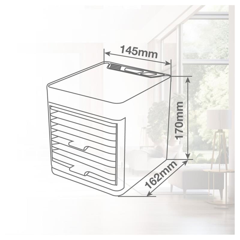 Επιτραπέζιος Ανεμιστήρας Niaros Beteni Air Cooler USB 5W Λευκό
