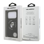 Θήκη Σιλικόνης Karl Lagerfeld Magsafe Apple iPhone 17 Pro Ring Karl & Choupette Μαύρο