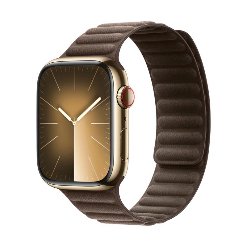 Λουράκι Devia Fiber Magnet Apple Watch (44/ 45/ 46/ 49mm) Deluxe Ανοιχτό Καφέ