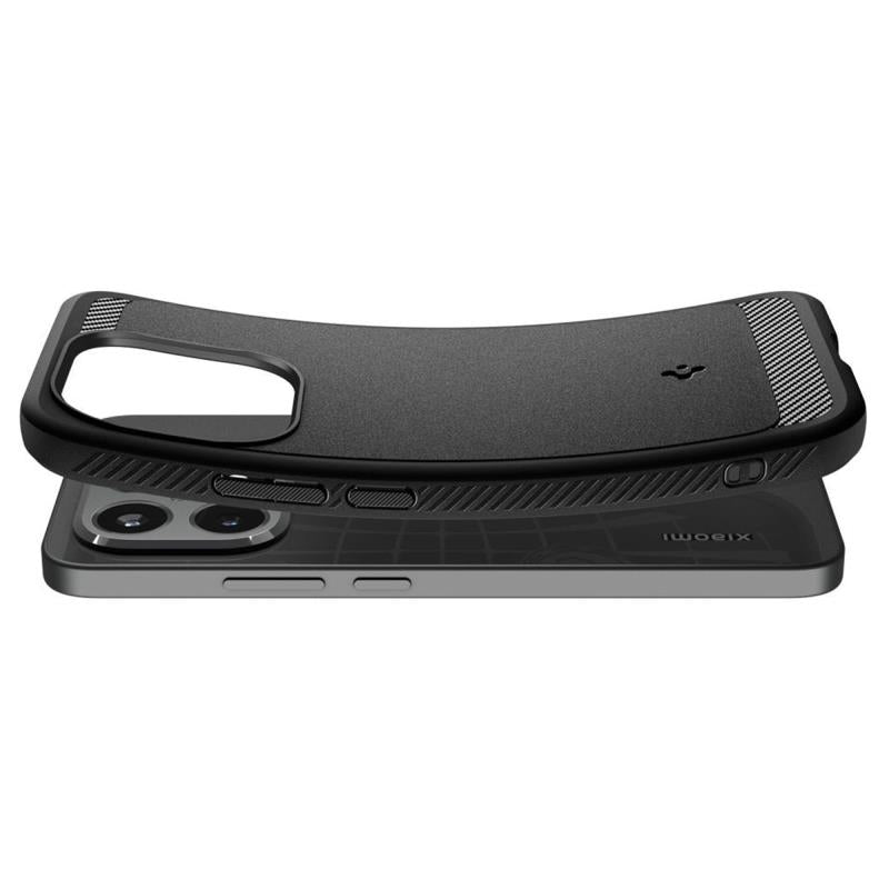 Θήκη Soft TPU Spigen Rugged Armor Xiaomi 15T 5G Μαύρο
