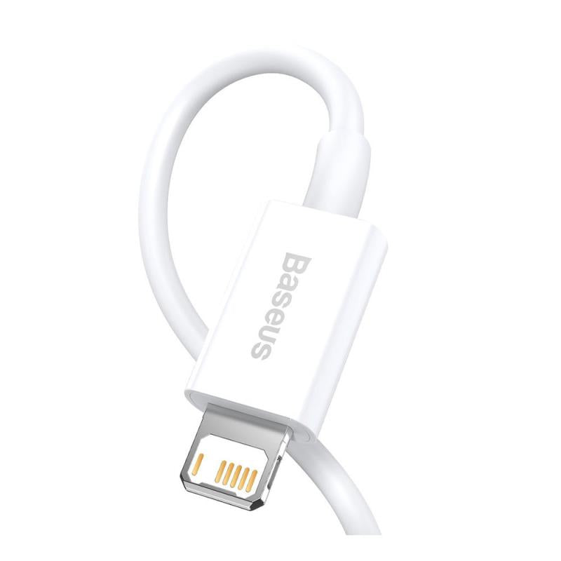 Καλώδιο Σύνδεσης USB 2.0 Baseus Superior Series USB A σε Lightning 12W 2.4A 1.5m Λευκό