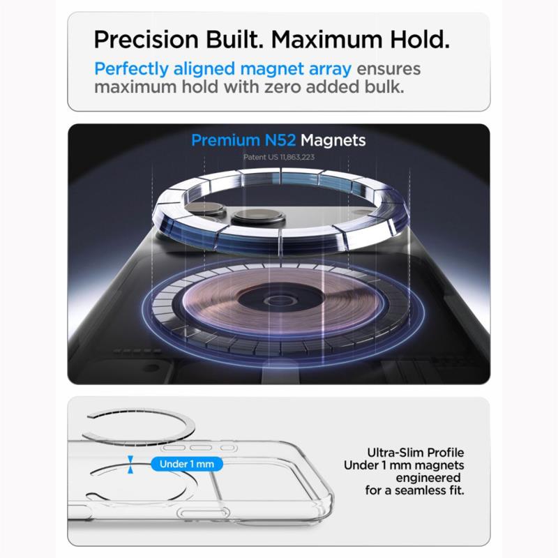 Θήκη TPU Spigen Apple iPhone 18 Pro/ 17 Pro MagSafe Liquid Crystal Διάφανο-Λευκό