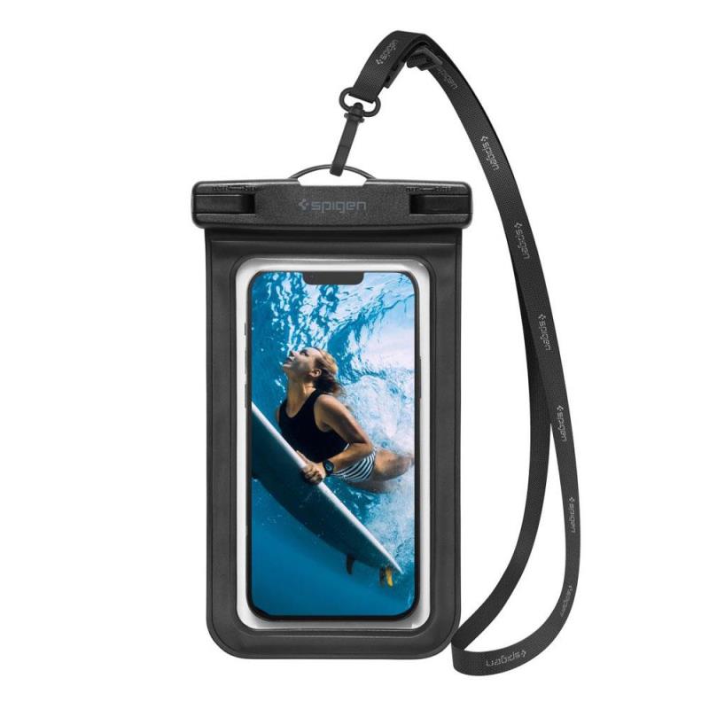 Universal Αδιάβροχη Θήκη Spigen A601 για Smartphones έως 6.9" Μαύρο (1 τεμ.)