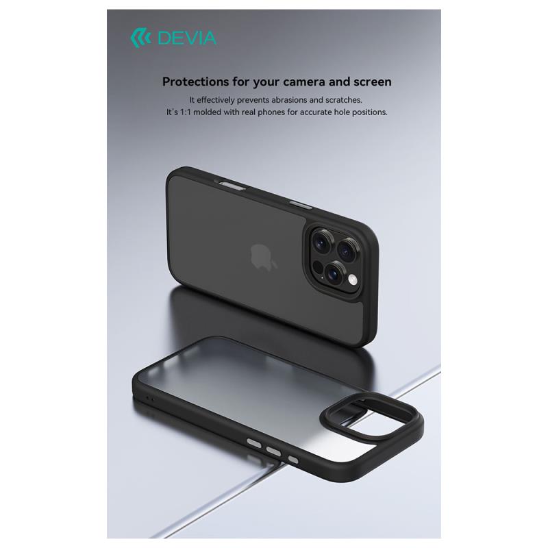 Θήκη TPU & PC Devia Apple iPhone 16 Plus Shock Proof Pino Μαύρο