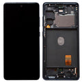 Οθόνη με Touch Screen & Μπροστινή Πρόσοψη Samsung G780F Galaxy S20 FE/ G781B Galaxy S20 FE 5G Μπλε (Original)