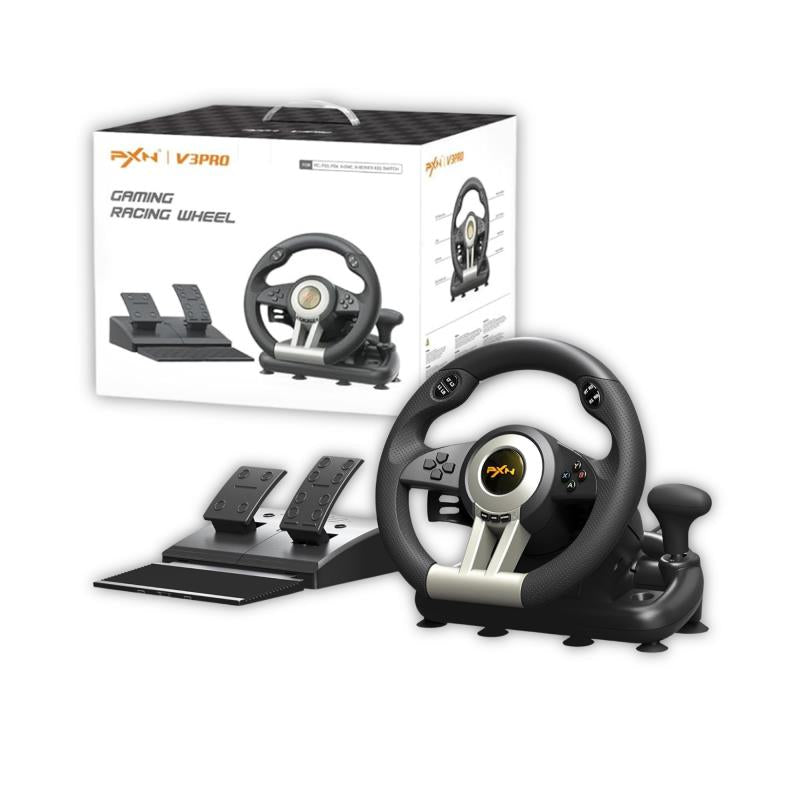 Τιμονιέρα PXN V3 Pro με Πετάλια για PC/ PS3/ PS4/ XBOX One/ Switch Μαύρο