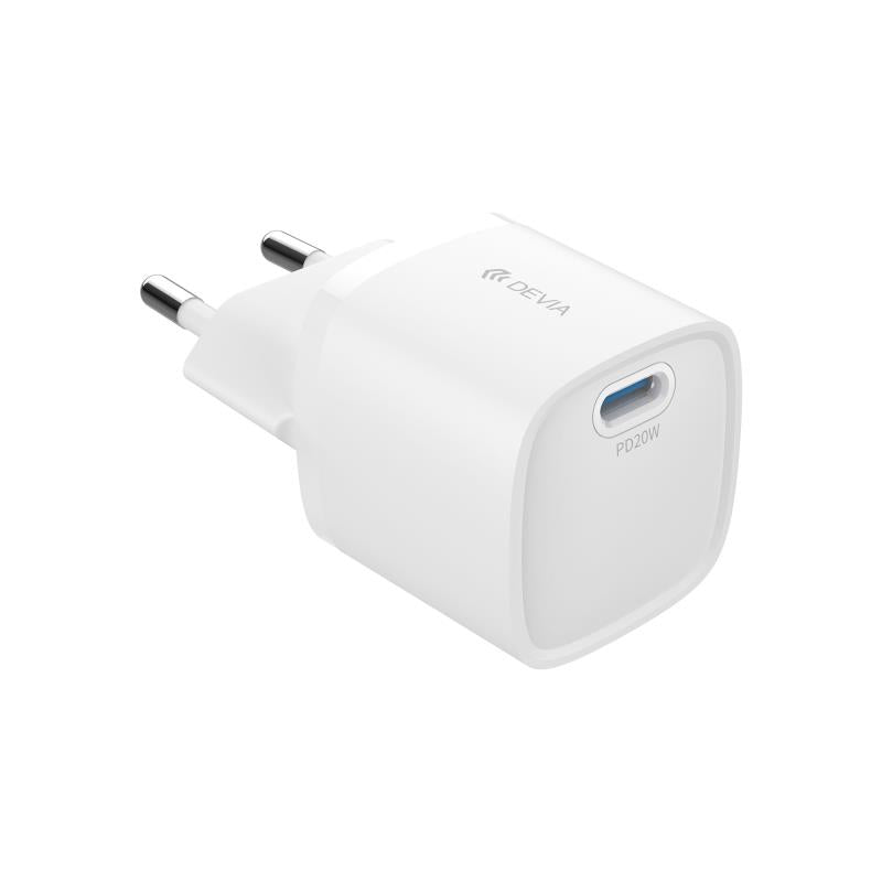Φορτιστής Ταξιδίου Ταχείας Φόρτισης Devia RLC-543 Mini με Έξοδο USB C GaN PD 20W Extreme Λευκό