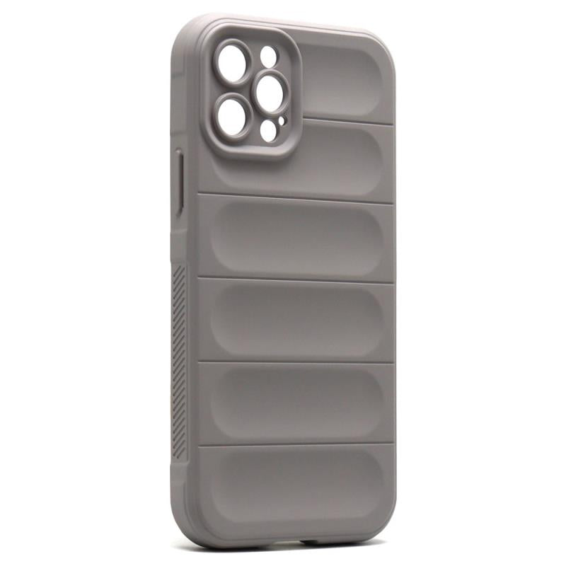 Θήκη Shield TPU inos Apple iPhone 12 Pro Max Stripes Ανοιχτό Γκρι