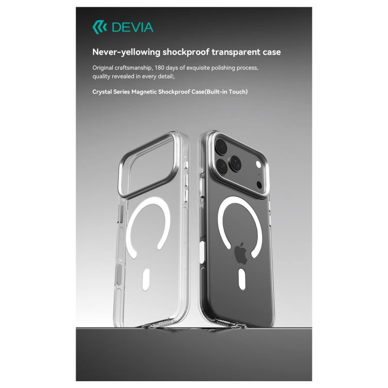 Θήκη PC Devia Apple iPhone Air Magnetic Shock Proof Built-in Touch Crystal Διάφανο