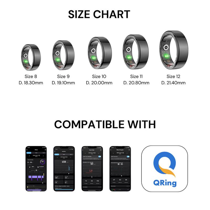 Smart Ring Maxlife MXSR-100 20.00mm Size 10 Μαύρο