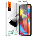Tempered Glass Full Face Spigen Glas.tR Slim HD FC Apple iPhone 13/ 13 Pro/ 14/ 16e Μαύρο (1 τεμ.)