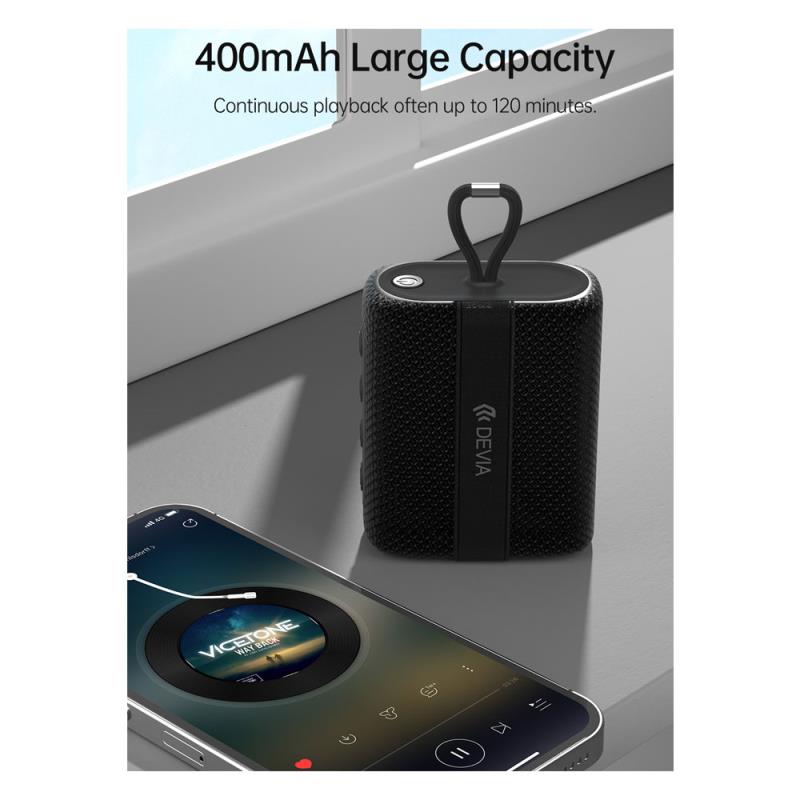 Φορητό Ηχείο Bluetooth Devia EM503 O-A2 5W Kintone Μαύρο