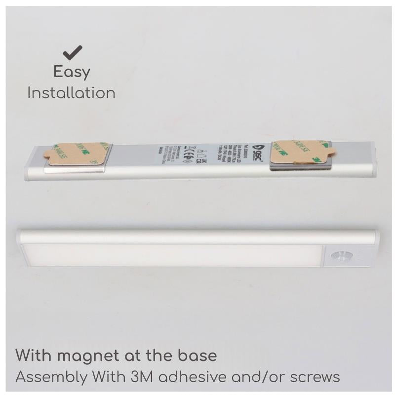 Φωτιστικό LED GSC Tibuka 40cm με Αισθητήρα Κίνησης 150lm 3000K έως 6500K Ασημί