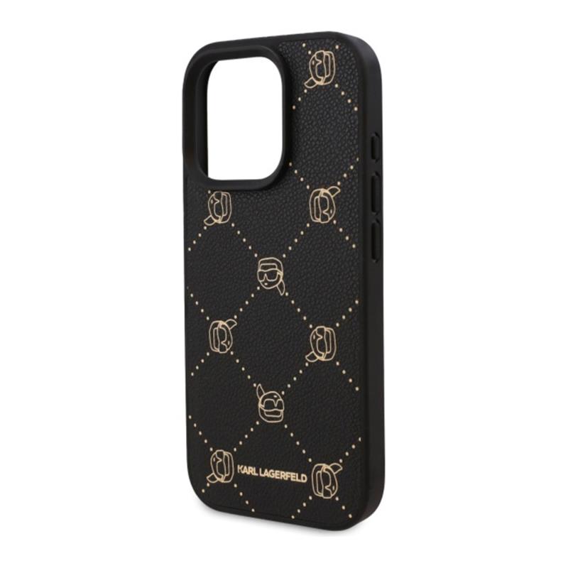 Θήκη PU Karl Lagerfeld Magsafe Apple iPhone 16 Pro Max Leather Karl Head Μαύρο
