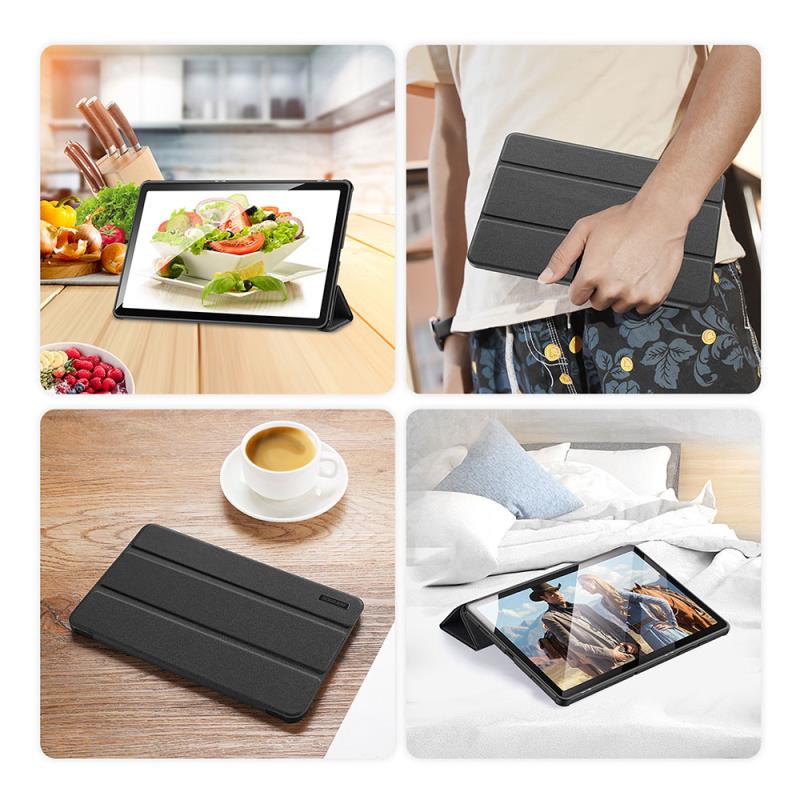 TPU Flip Shock Proof Dux Ducis Domo Case for Samsung Galaxy Tab A9 Plus/ A11 Plus 11.0" Wi-Fi/ 4G/ 5G Black