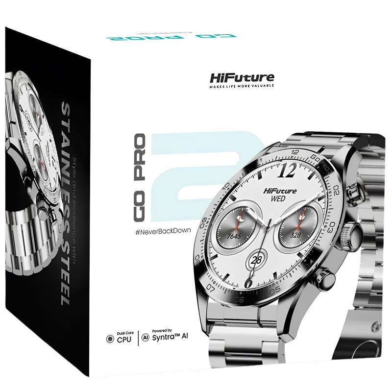 Smartwatch HiFuture Go Pro 2 1.32" Ασημί
