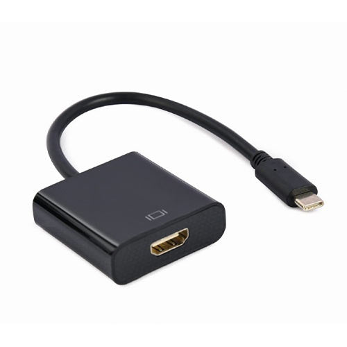 CABLEXPERT USB Type-C TO HDMI Adapter Cable 4K@30HZ 15CM Black Retail Pack
