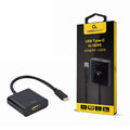 CABLEXPERT USB Type-C TO HDMI Adapter Cable 4K@30HZ 15CM Black Retail Pack