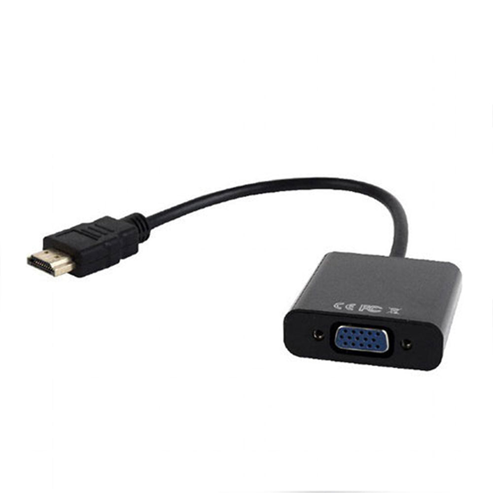 CABLEXPERT HDMI TO VGA And Audio Adapter Cable Single Port 3M Black