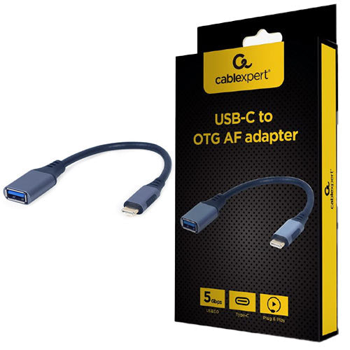 CABLEXPERT USB-C TO OTG AF Adapter Space Grey Retail Pack