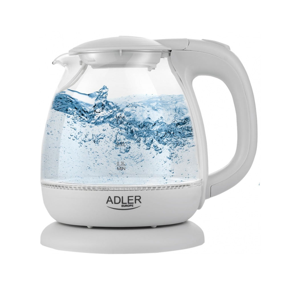 ADLER Electric Glass Kettle 1L Grey