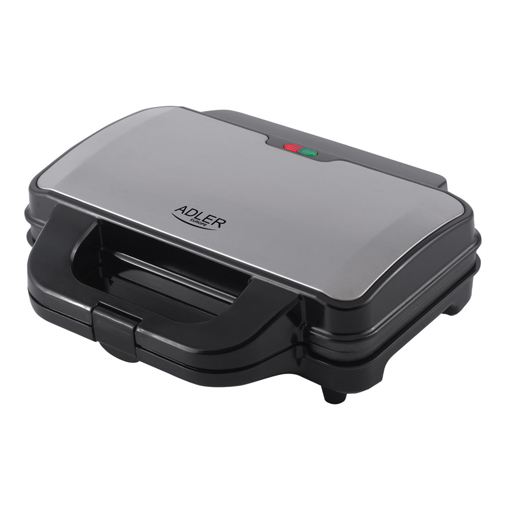 ADLER Sandwich Maker XXL Size 1300W Black Silver