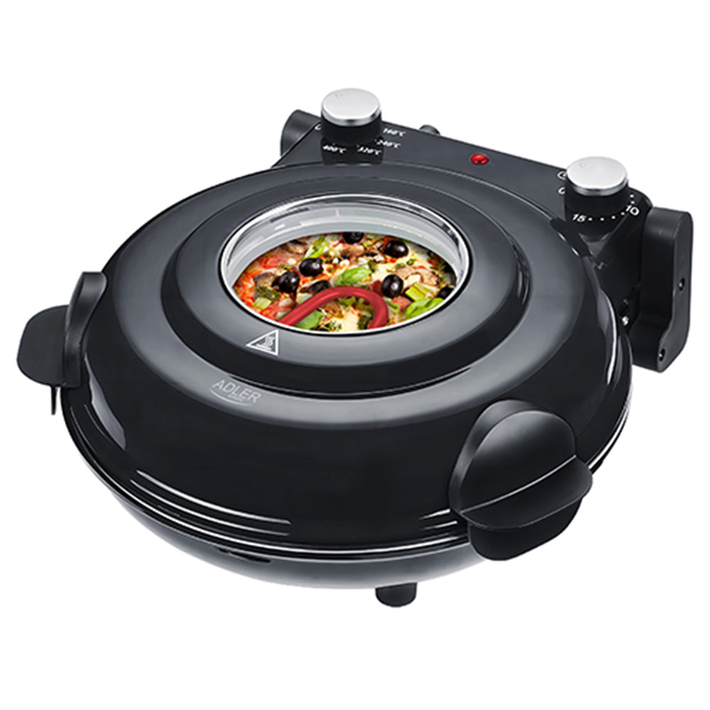 ADLER Electric Pizza Oven 1200W Black