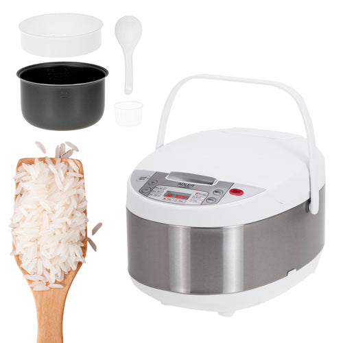 ADLER 6-IN-1 Multi-Cooker 3.25L 700W White/Silver