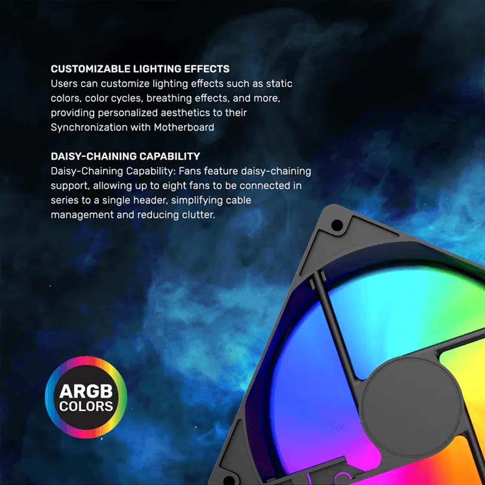 ARMAGGEDDON Fan Case Argb S1 Black