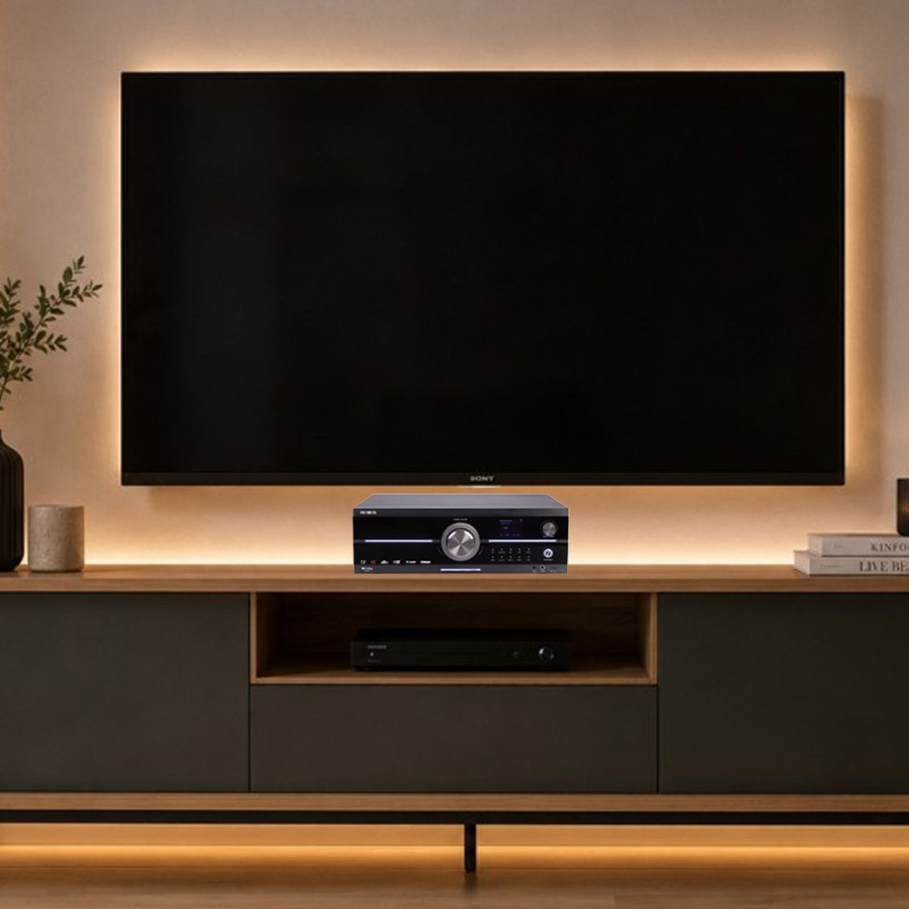 AIWA 8.2CH Audio Video Receiver With Built-IN Amplifier 180W Black