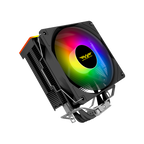 ARMAGGEDDON Argb Silent 12CM CPU Cooling Fan 4 Heat Pipes Black
